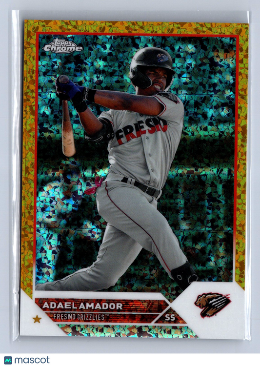 2023 Topps Chrome Pro Debut Adael Amador Gold Mini-Diamond /50 #PDC-35