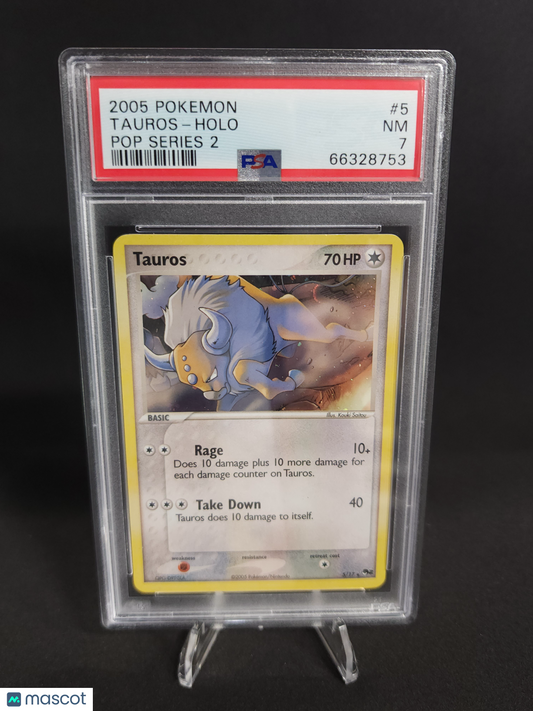 2006 Pokemon Pop Series 2 Tauros #5 PSA 7