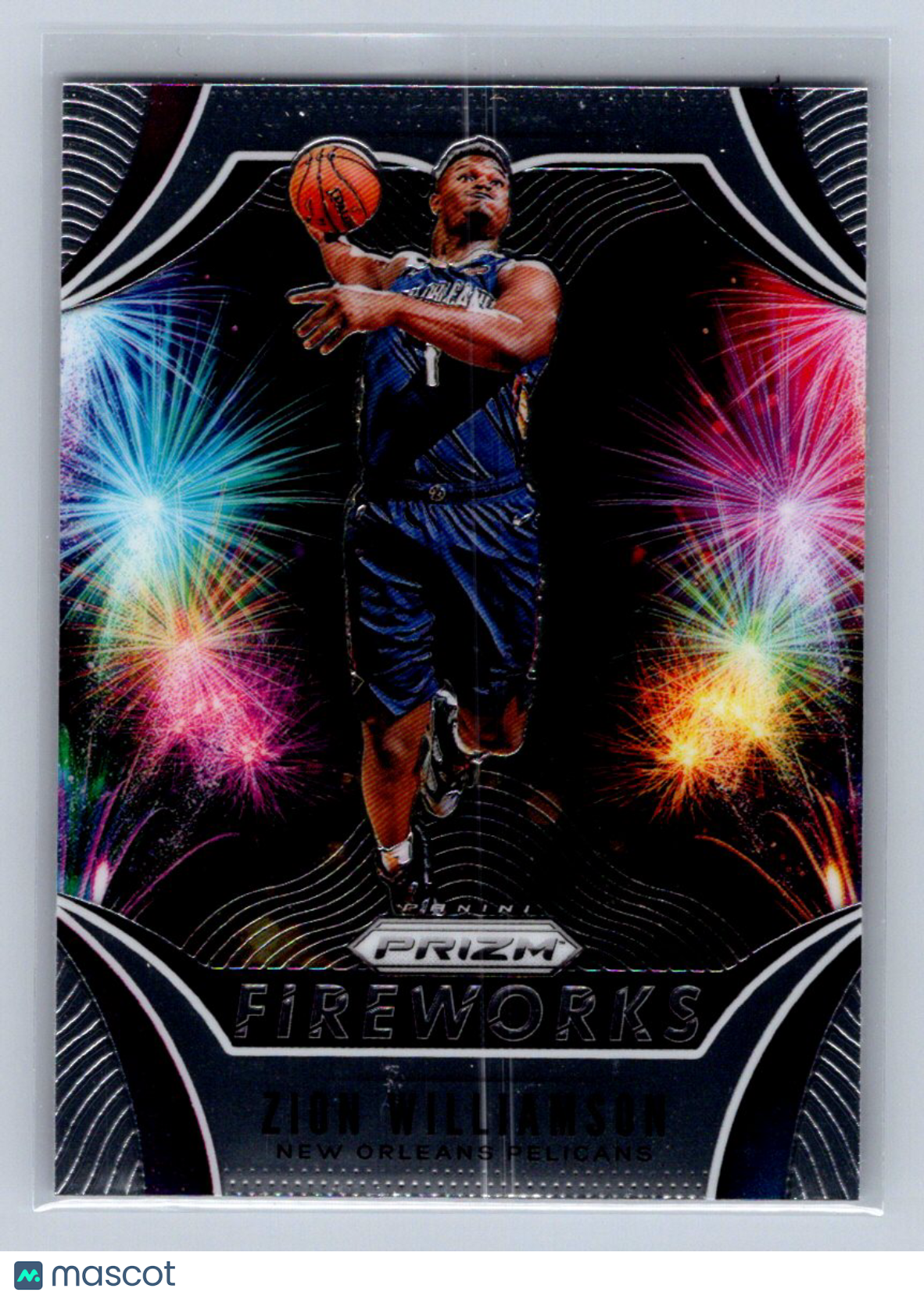 2019-20 Panini Prizm Fireworks Zion Williamson #26