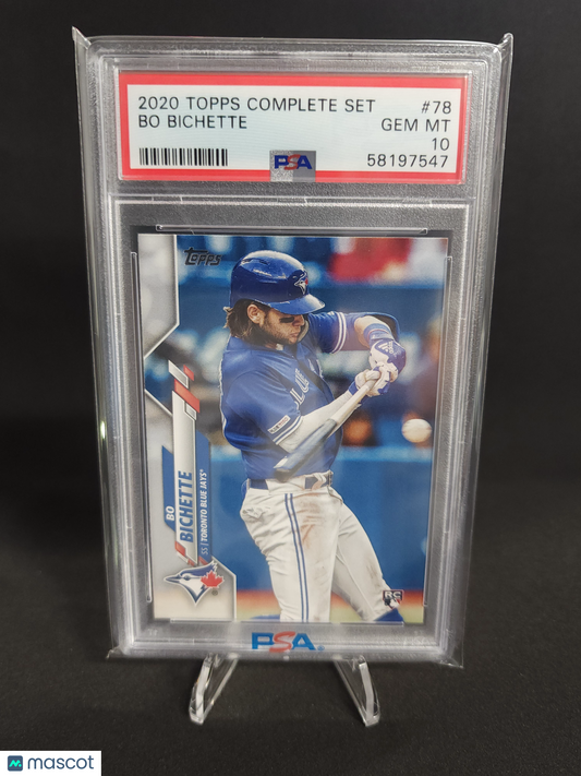 2020 Topps Complete Set Bo Bichette #78 PSA 10