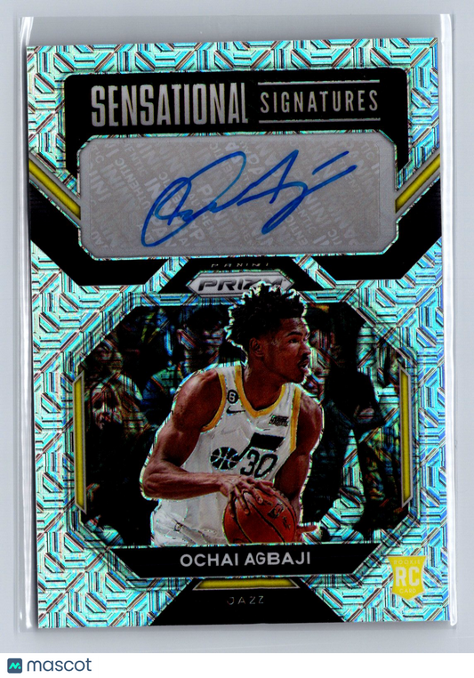 2022-23 Panini Prizm Sensational Signatures Ochai Agbaji Mojo Auto /25 #SS-OA