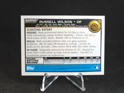 2010 Bowman Russell Wilson 1st Bowman #BDPP47