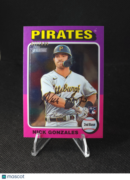 2024 Topps Heritage Nick Gonzales Chrome /999 #318