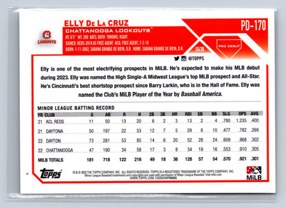 2023 Topps Pro Debut Elly De La Cruz #PD-170