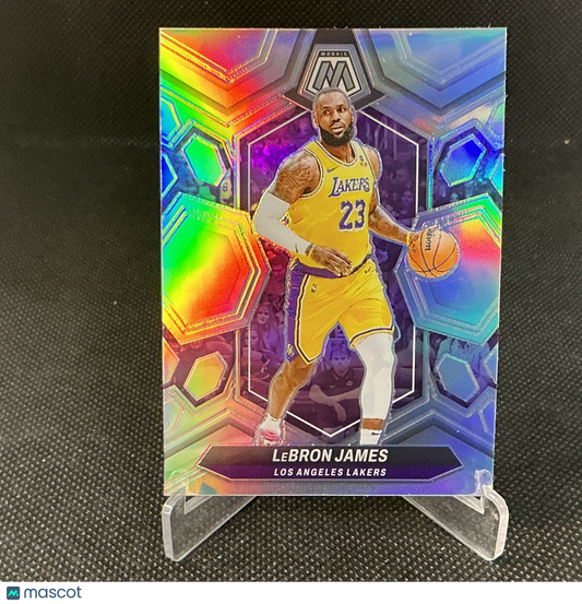 2023 Panini Mosaic LeBron James Silver Prizm #92