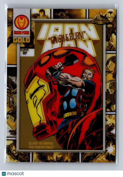 2025 Topps Marvel Chrome Gold Card Iron Man #IM-6