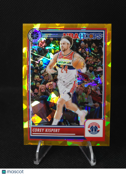 2024 Panini NBA Hoops Corey Kispert Gold Cracked Ice /10 #8