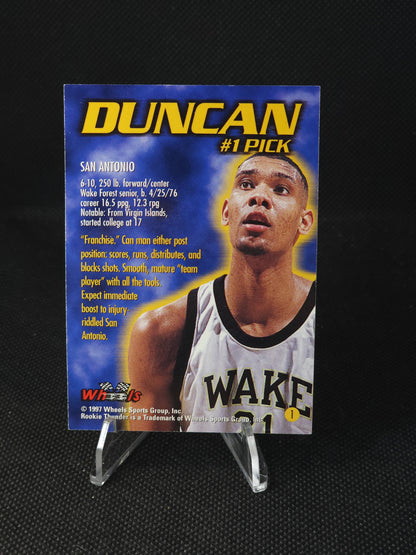 1997 Wheels Rookie Thunder Tim Duncan #1