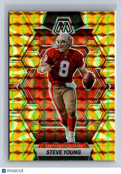 2023 Panini Mosaic Steve Young Reactive Yellow #218