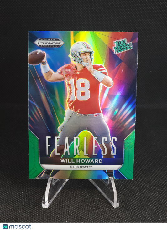 2024 Prizm Draft Will Howard Fearless Green #F-WH