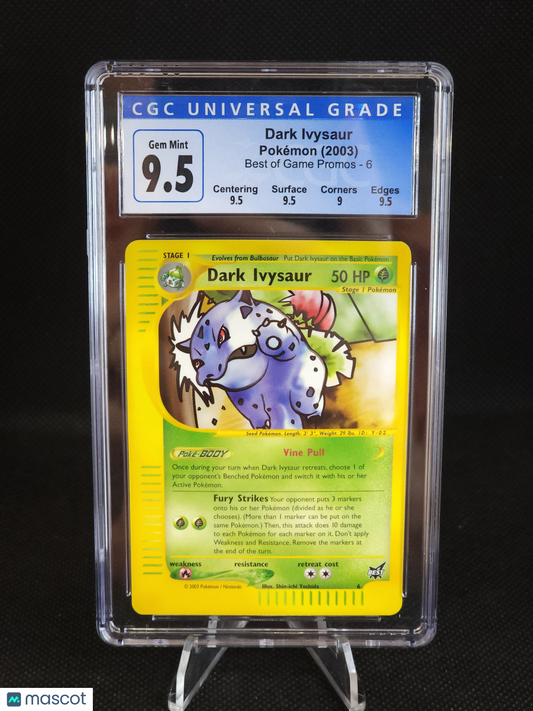 2003 Pokemon Best of Game Promos Dark Ivysaur #6 CGC 9.5