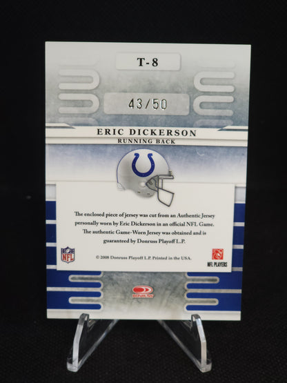 2008 Leaf Limited Eric Dickerson Team Trademarks Patch /50 #T-8
