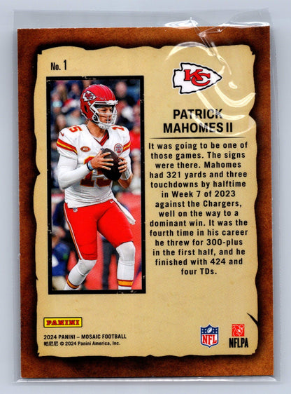 2024 Panini Mosaic Notoriety Patrick Mahomes II #1