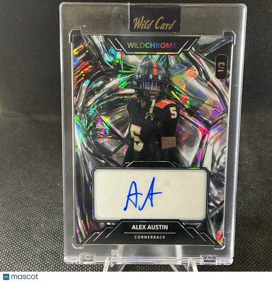 2023 Wild Card Wildchrome Alex Austin Auto /3 #WCG-A