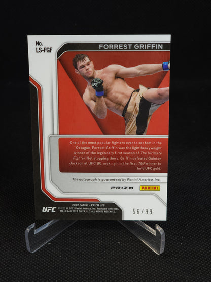 2022 Panini Prizm UFC Legendary Forrest Griffin Red Auto /99 #LS-FGF