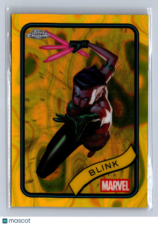 2025 Topps Chrome Marvel Blink Yellow Lava Refractor #48