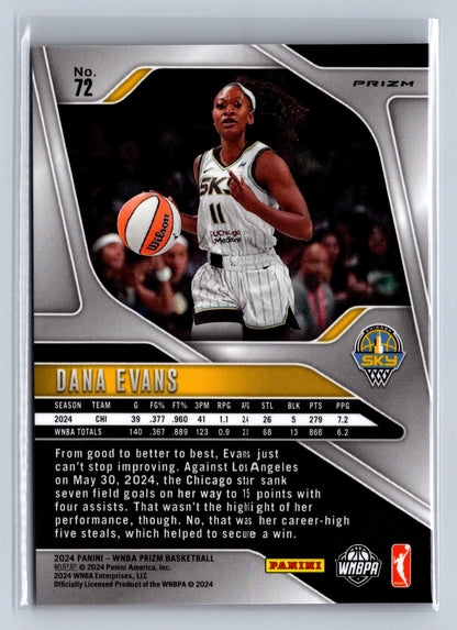 2024 Panini Prizm Dana Evans WNBA Logo #72