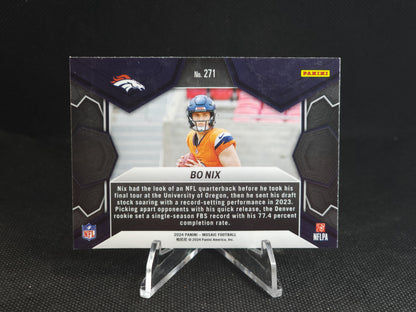 2024 Panini Mosaic Bo Nix NFL Debut #271