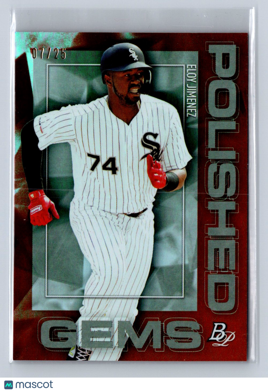 2020 Topps Polished Gems Eloy Jimenez Orange /25 #PG-5