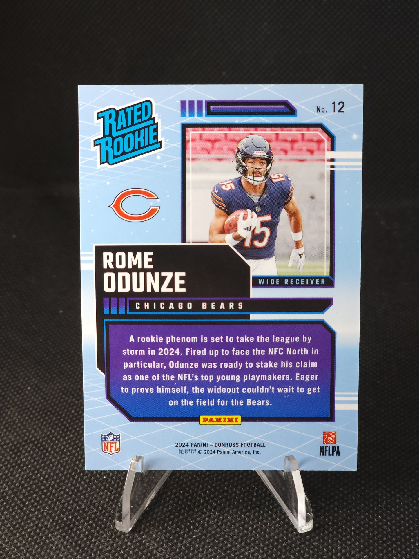 2024 Panini Donruss Rome Odunze Retro Rated Rookie #12