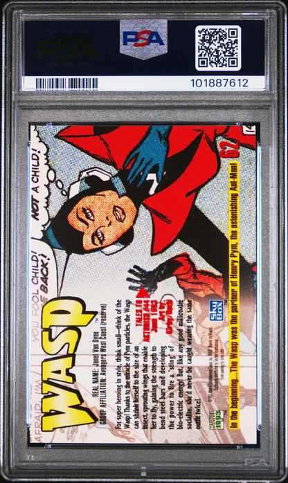 1993 Marvel Masterpieces Wasp #62 PSA 10