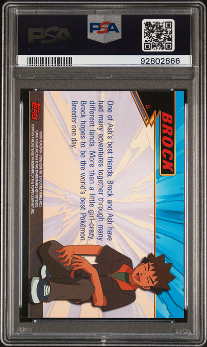 2003 Topps Pokemon Advanced Brock #4 PSA 9