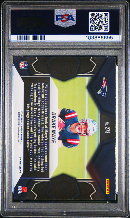 2024 Panini Mosaic Drake Maye Mosaic #273 PSA 9