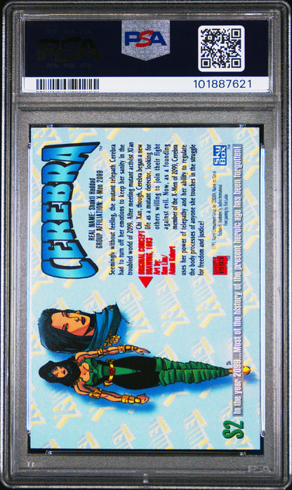 1993 Marvel Masterpieces X-Men 2099 Dyna-Etch Cerebra #S2 PSA 9