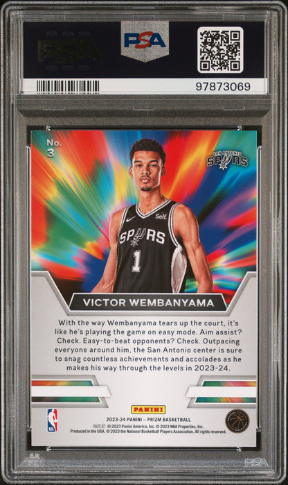 2023 Panini Prizm Instant Impact Victor Wembanyama Instant Impact #3 PSA 10