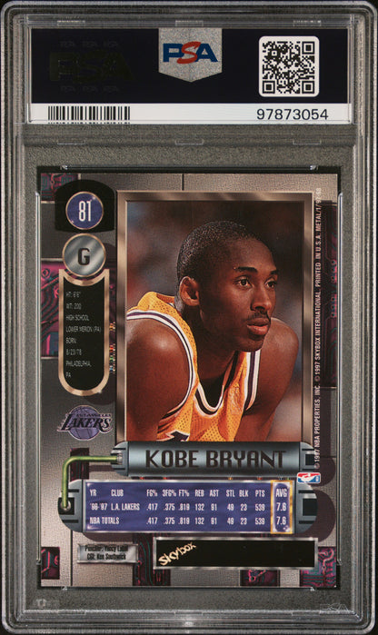 1997 Metal Universe Kobe Bryant #81 PSA 8