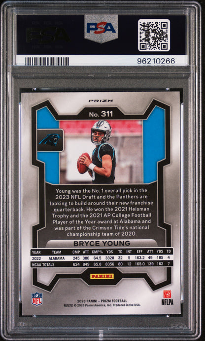 2023 Panini Prizm Bryce Young Red White Blue #311 PSA 9