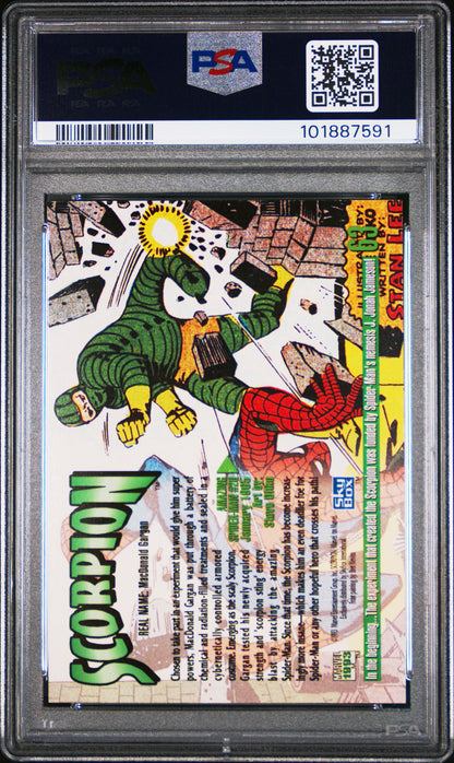 1993 Marvel Masterpieces Scorpion #63 PSA 10