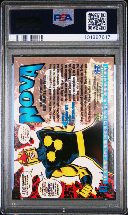 1993 Marvel Masterpieces Nova #83 PSA 10