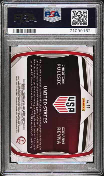 2022 Panini Prizm Giovanni Reyna Christian Pulisic Connections #11 PSA 10