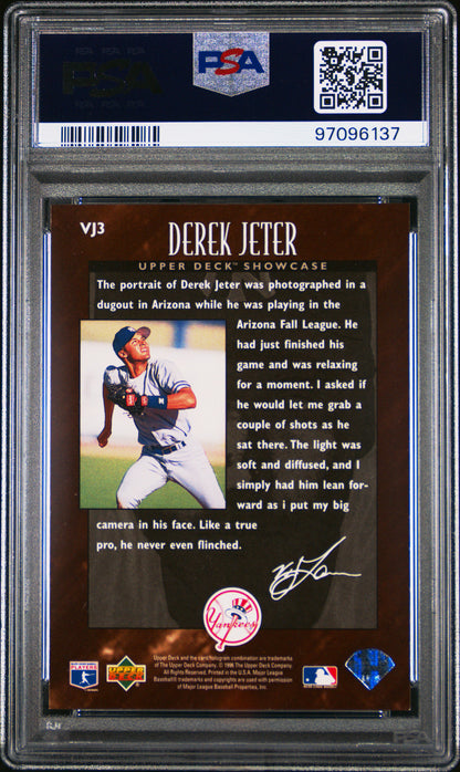 1996 Upper Deck V.J. Lovero Collection Derek Jeter #VJ3 PSA 9