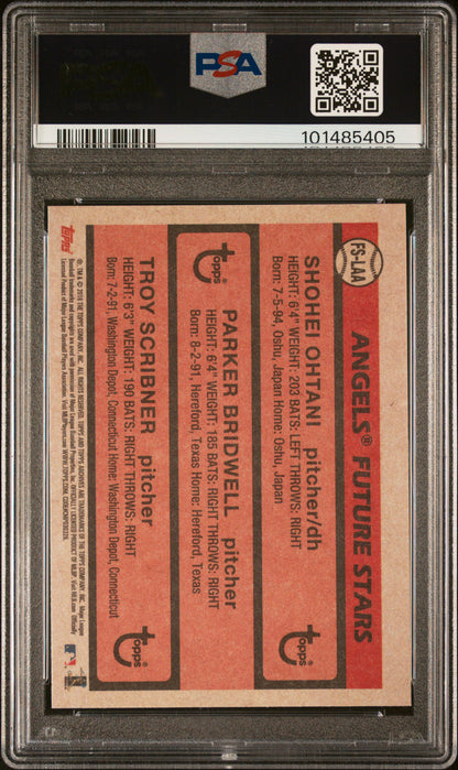2018 Topps Archives Shohei Ohtani Future Stars #LAA PSA 9