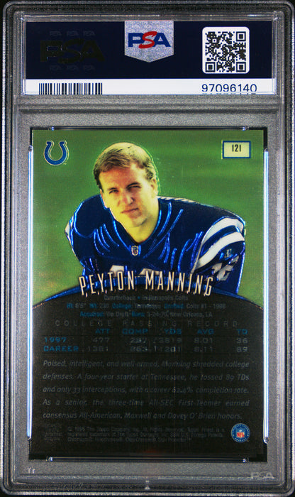 1998 Finest Peyton Manning Non Protected #121 PSA 8