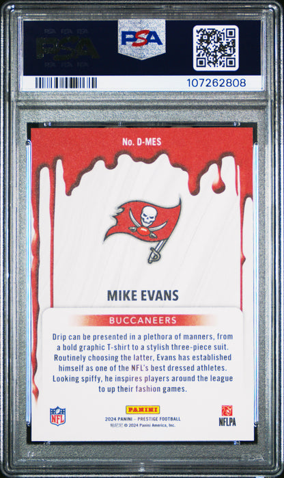 2024 Panini Prestige NFL Drip Mike Evans #DMES PSA 9