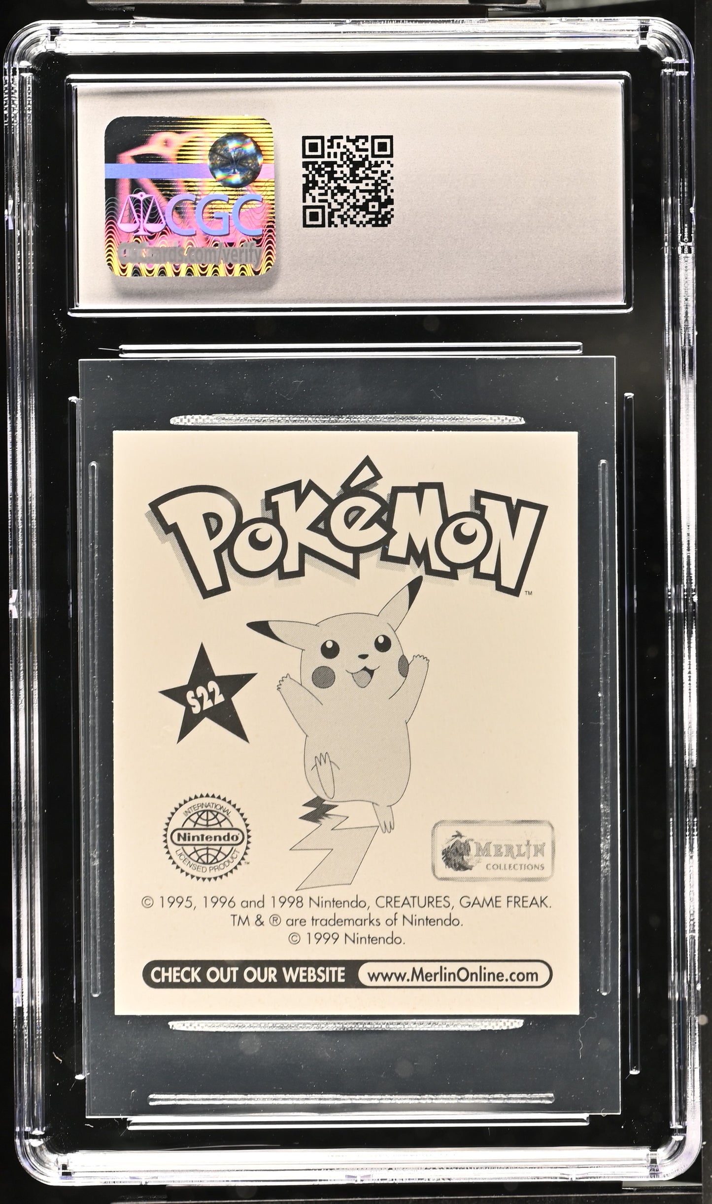 1998 Merlin Series 1 Snorlax Holographic #S22 CGC 10