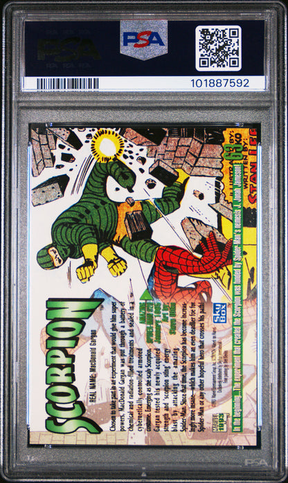 1993 Marvel Masterpieces Scorpion #63 PSA 10