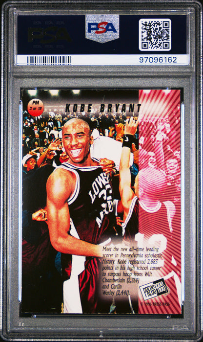 1996 Press Pass Pandemonium Kobe Bryant #3 PSA 7