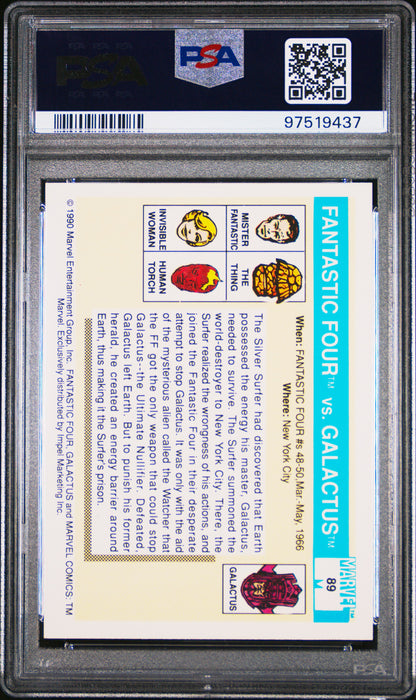 1990 Marvel Universe Fantastic Four Vs. Galactus #89 PSA 9