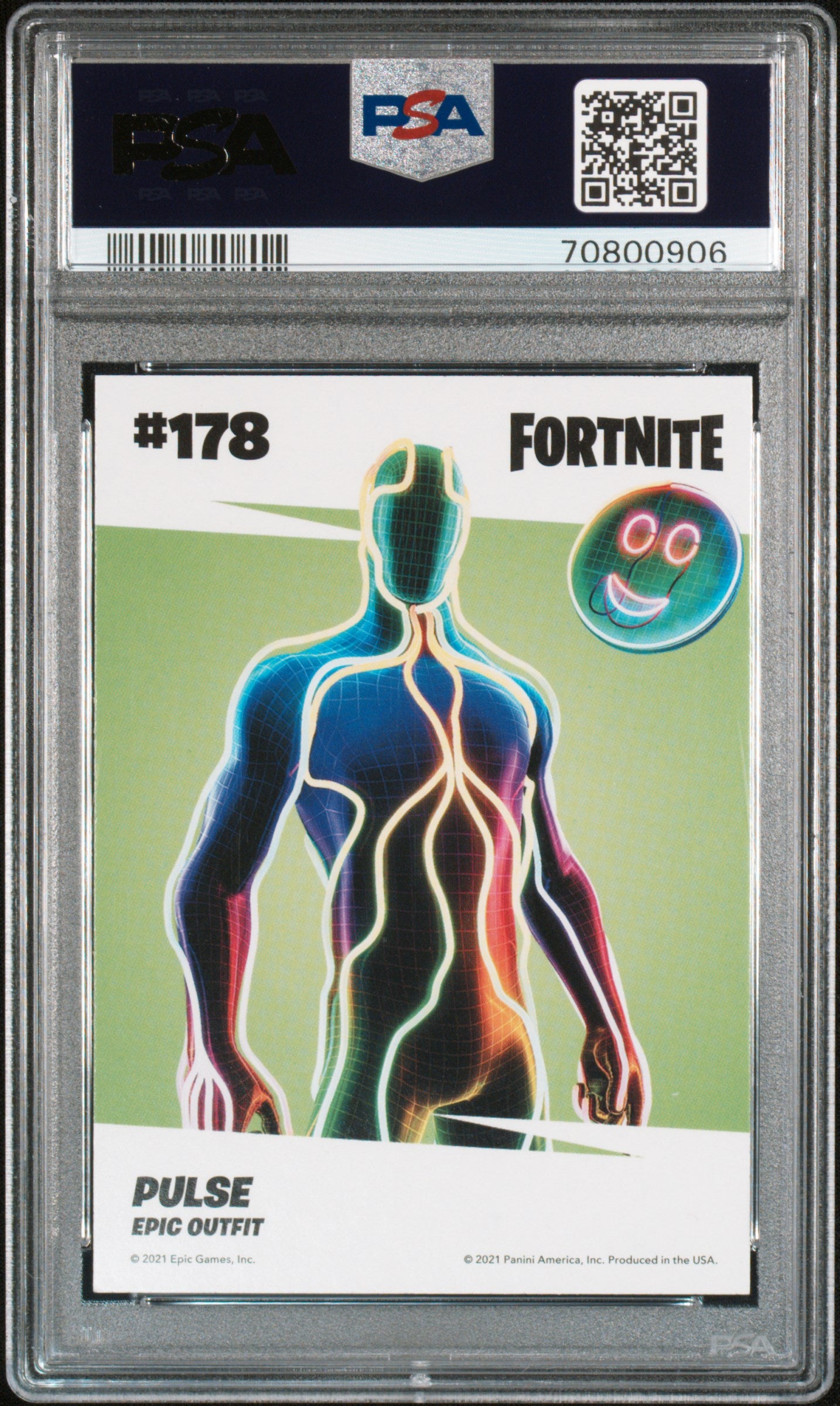 2021 Panini Fortnite Pulse Cracked Ice #178 PSA 10