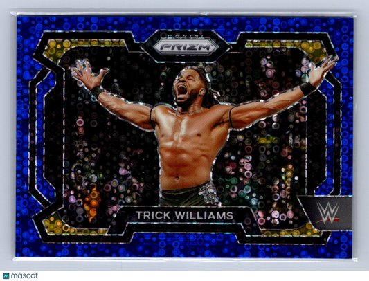 2024 Panini Prizm WWE Trick Williams Blue Under Card /25 #1