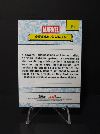 2024 Topps Chrome Sapphire Green Goblin Purple /15 #101