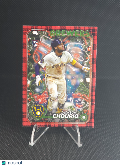 2024 Topps Holiday Jackson Chourio Plaid #H119