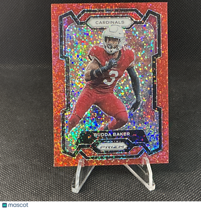 2023 Panini Prizm Budda Baker Red Sparkle #2