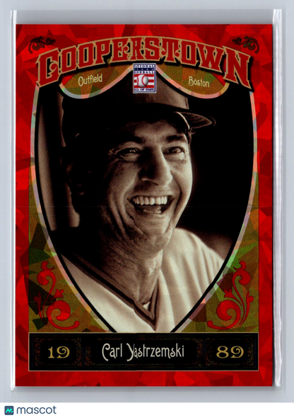 2013 Panini Cooperstown Carl Yastrzemski Red Ice /399 #90