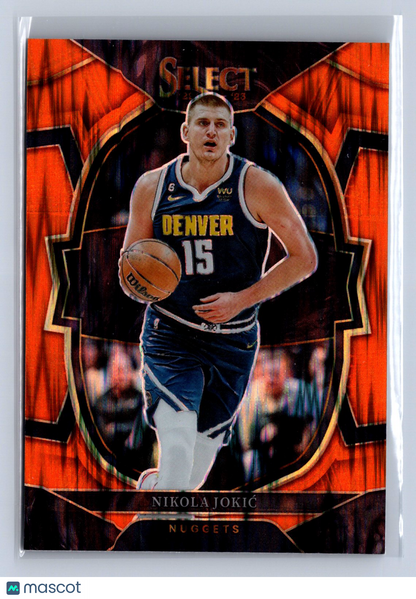 2022-23 Panini Select Nikola Jokic Orange Flash #1
