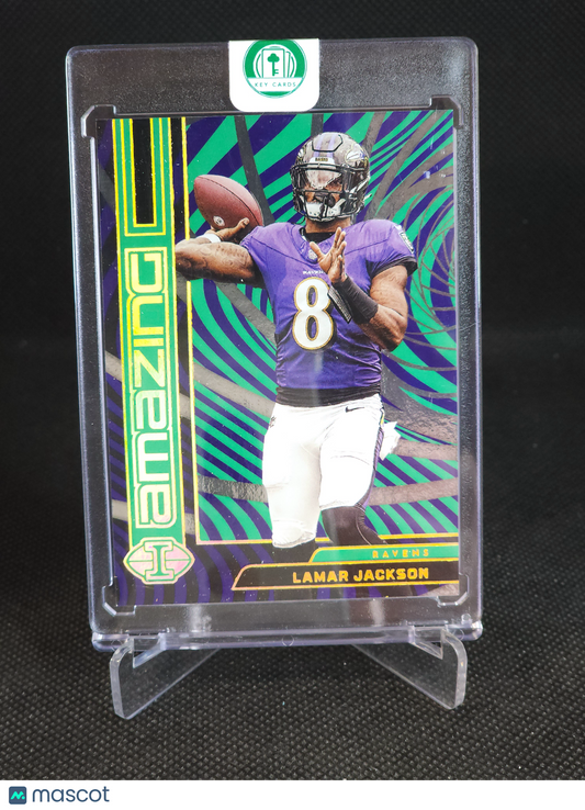 2023 Panini Illusions Amazing Lamar Jackson Green /10 #No. 12